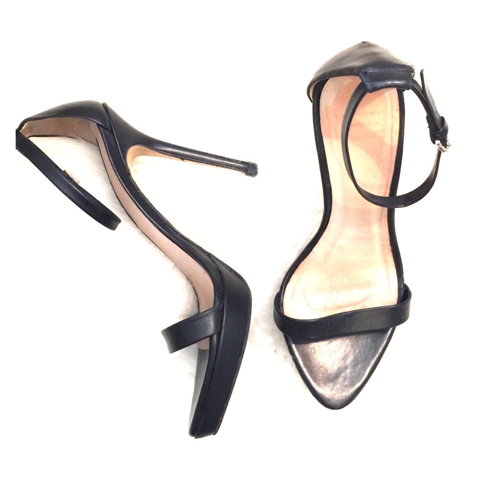 ZARA black strappy sandals *gently worn*